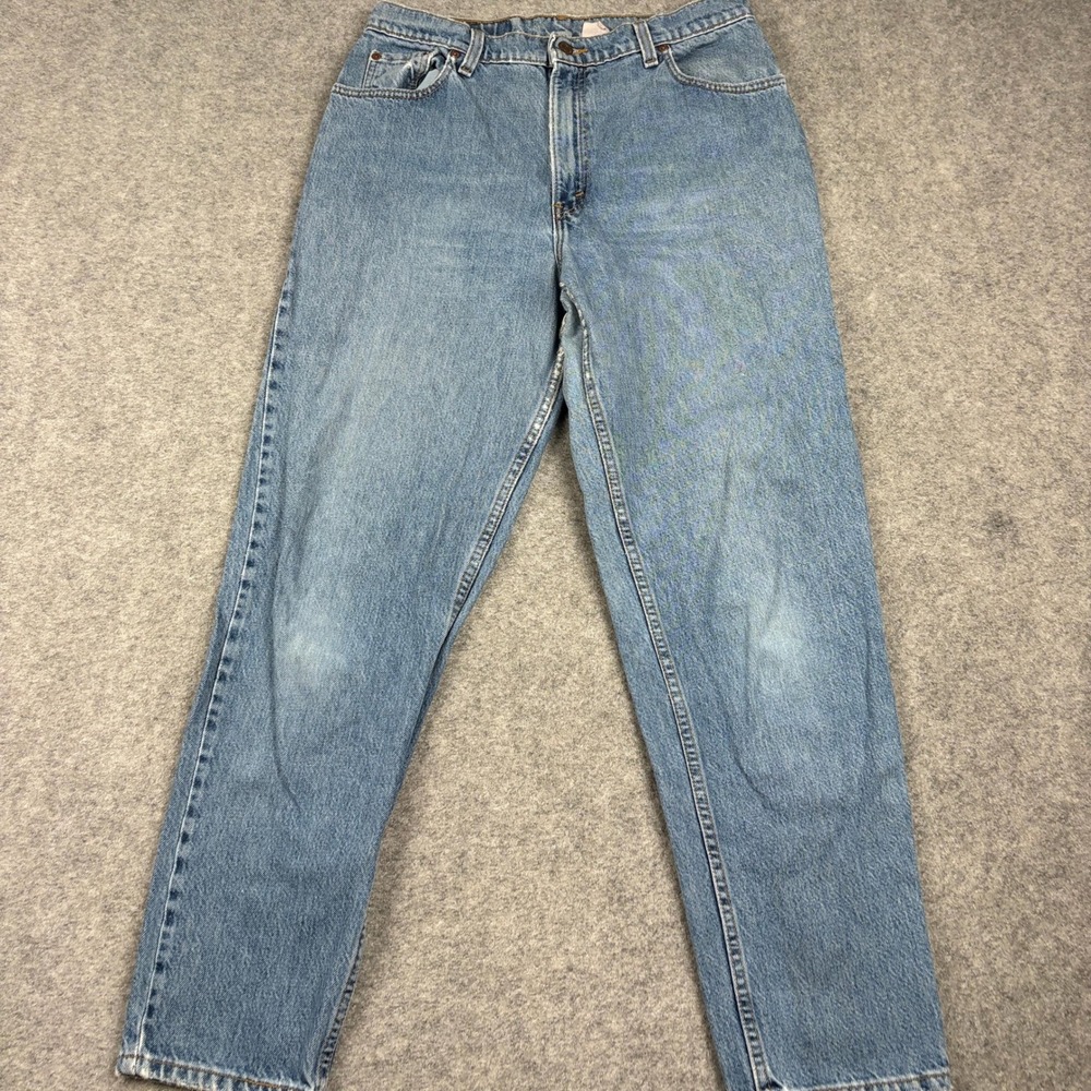 Vintage 80s Levis 551 Jeans Womens 14 MED Light Wash Relaxed Tapered Made in USA - Picture 3 of 15